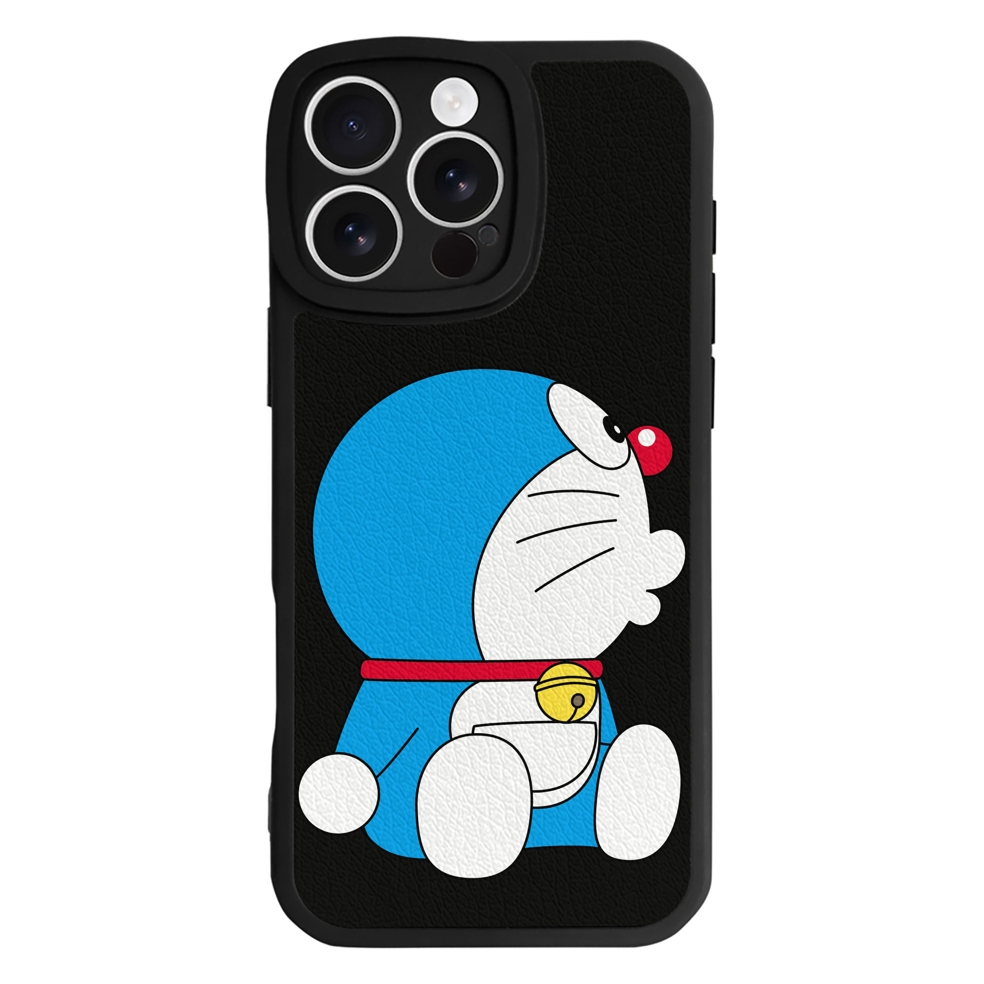 （画像用） ドラえもん Doraemon 【iPhone 16シリーズ対応】シリコンスマホケース（レザー調） 材質：シリコン